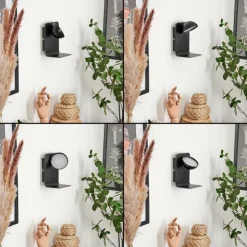 hofstein Éclairage Led|Applique murale Inkeroinen LED Noir, 1 lumière