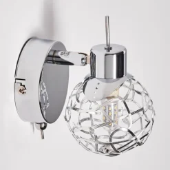 hofstein Appliques|Applique murale Kalipuro Chrome, 1 lumière