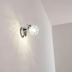 hofstein Appliques|Applique murale Kalipuro Chrome, 1 lumière