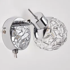 hofstein Appliques|Applique murale Kalipuro Chrome, 1 lumière