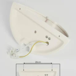 hofstein Appliques|Applique murale Kawasaki Blanc, 1 lumière