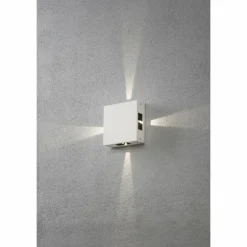 Applique murale Konstsmide Cremona LED Blanc, 4 lumières