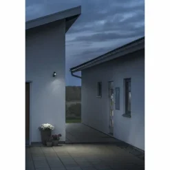 Applique murale Konstsmide Prato LED Noir, 2 lumières, Détecteur de mouvement