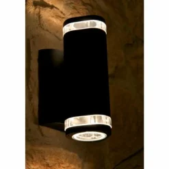 Applique murale Konstsmide Noir, 2 lumières
