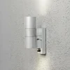 Applique murale Konstsmide Modena Zingué, 2 lumières, Détecteur de mouvement