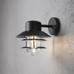 Applique murale Konstsmide Modena Noir, 1 lumière