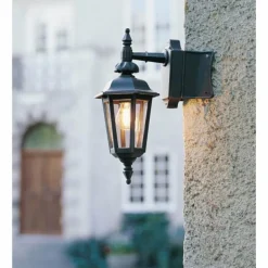 Applique murale Konstsmide Pallas Noir, 1 lumière