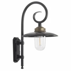 Applique murale KS Verlichting Orly Noir, 1 lumière