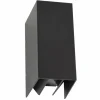 Applique murale KS Verlichting Channel LED Noir, 2 lumières