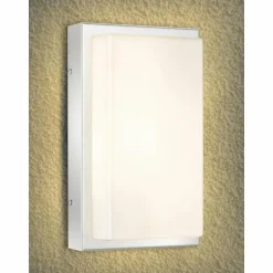 Applique murale LCD Falkensee Acier inoxydable, 1 lumière