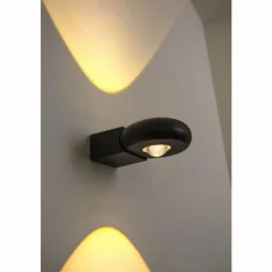 Applique murale LED d'extérieur Globo RINAH Gris, 2 lumières