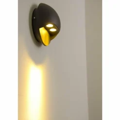 Applique murale LED d'extérieur Globo ELARA Gris, 2 lumières