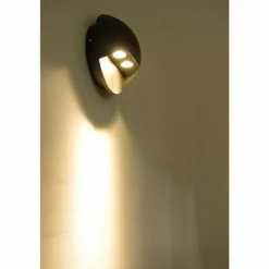 Applique murale LED d'extérieur Globo ELARA Gris, 2 lumières