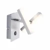 Luminaires Leuchten Direkt Éclairage Led|Applique murale Leuchten Direkt Rico LED Nickel mat, 2 lumières