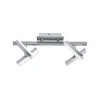 Luminaires Leuchten Direkt Éclairage Led|Applique murale Leuchten Direkt Rico LED Nickel mat, 4 lumières