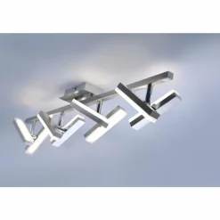 Luminaires Leuchten Direkt Éclairage Led|Applique murale Leuchten Direkt Rico LED Nickel mat, 8 lumières