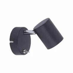 Luminaires Leuchten Direkt Éclairage Led|Applique murale Leuchten Direkt TARIK LED Noir, 1 lumière