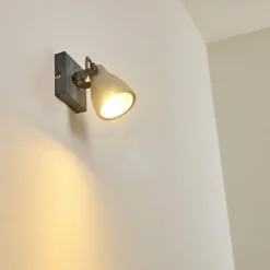 hofstein Appliques|Applique murale Lomma Gris, 1 lumière