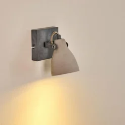hofstein Appliques|Applique murale Lomma Gris, 1 lumière