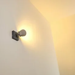 hofstein Appliques|Applique murale Lomma Gris, 1 lumière