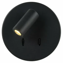 Luminaires Lucide Éclairage Led|Applique murale Lucide BENTJER LED Noir, 1 lumière