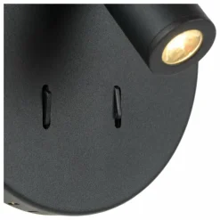 Luminaires Lucide Éclairage Led|Applique murale Lucide BENTJER LED Noir, 1 lumière