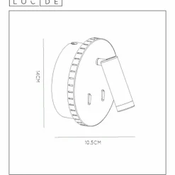 Luminaires Lucide Éclairage Led|Applique murale Lucide BENTJER LED Noir, 1 lumière