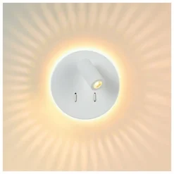 Luminaires Lucide Appliques|Applique murale Lucide BENTJER LED Blanc, 1 lumière