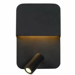 Luminaires Lucide Éclairage Led|Applique murale Lucide BOXER LED Noir, 2 lumières