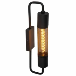 Luminaires Lucide Appliques|Applique murale Lucide CALIXT Noir, 1 lumière