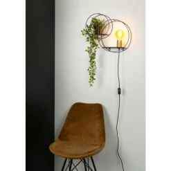 Luminaires Lucide Appliques|Applique murale Lucide CIRCLE Noir, 1 lumière