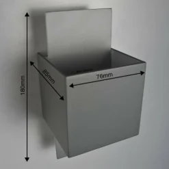 Luminaires Lucide Appliques|Applique murale Lucide CUBO Acier inoxydable, 1 lumière