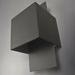 Luminaires Lucide Appliques|Applique murale Lucide CUBO Acier inoxydable, 1 lumière
