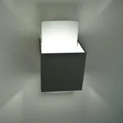 Luminaires Lucide Appliques|Applique murale Lucide CUBO Acier inoxydable, 1 lumière
