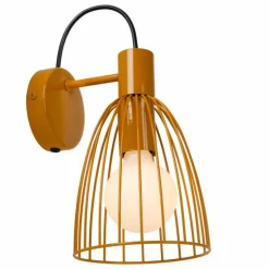 Luminaires Lucide Appliques|Applique murale Lucide MACARONS Jaune, 1 lumière
