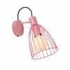 Luminaires Lucide Appliques|Applique murale Lucide MACARONS Rose, 1 lumière