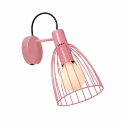 Luminaires Lucide Appliques|Applique murale Lucide MACARONS Rose, 1 lumière