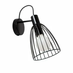 Luminaires Lucide Appliques|Applique murale Lucide MACARONS Noir, 1 lumière