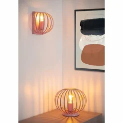 Luminaires Lucide Appliques|Applique murale Lucide MERLINA Rose, 1 lumière