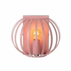 Luminaires Lucide Appliques|Applique murale Lucide MERLINA Rose, 1 lumière