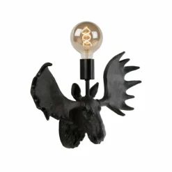 Luminaires Lucide Appliques|Applique murale Lucide MOOSE Noir, 1 lumière