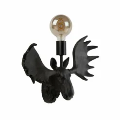 Luminaires Lucide Appliques|Applique murale Lucide MOOSE Noir, 1 lumière