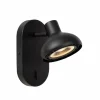 Luminaires Lucide Spots Et Projecteurs|Applique murale Lucide SENSAS Noir, 1 lumière