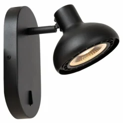 Luminaires Lucide Spots Et Projecteurs|Applique murale Lucide SENSAS Noir, 1 lumière