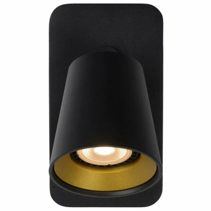 Luminaires Lucide Appliques|Applique murale Lucide TURNON LED Noir, 1 lumière