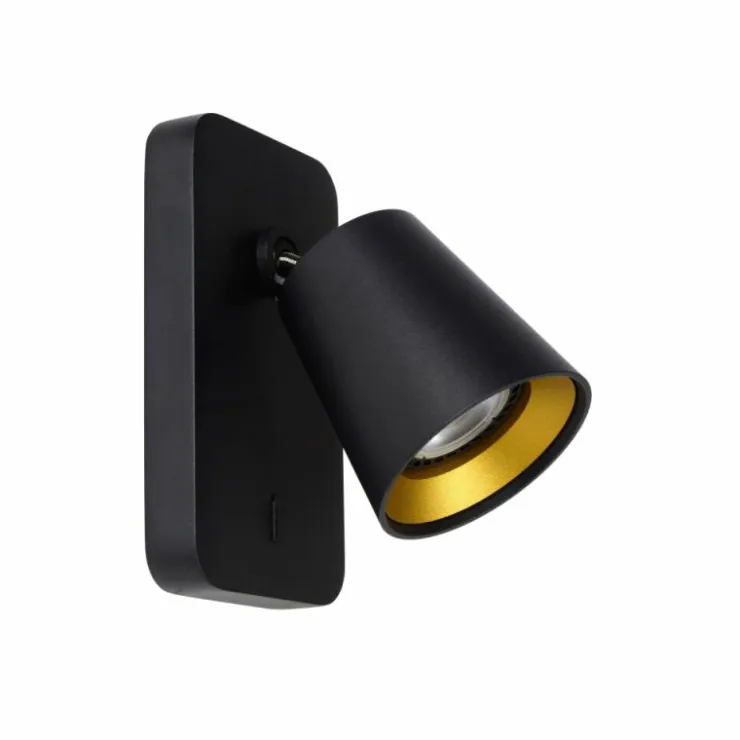 Luminaires Lucide Appliques|Applique murale Lucide TURNON LED Noir, 1 lumière