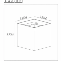 Luminaires Lucide Appliques|Applique murale Lucide XIO Rouille, 1 lumière