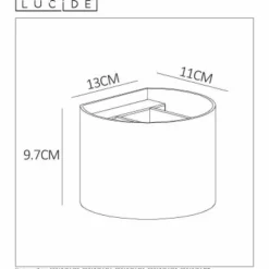 Luminaires Lucide Appliques|Applique murale Lucide XIO Rouille, 1 lumière