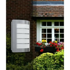 Applique murale Lutec SLIM LED Acier inoxydable, 1 lumière