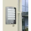 Applique murale Lutec SLIM LED Acier inoxydable, 1 lumière, Détecteur de mouvement